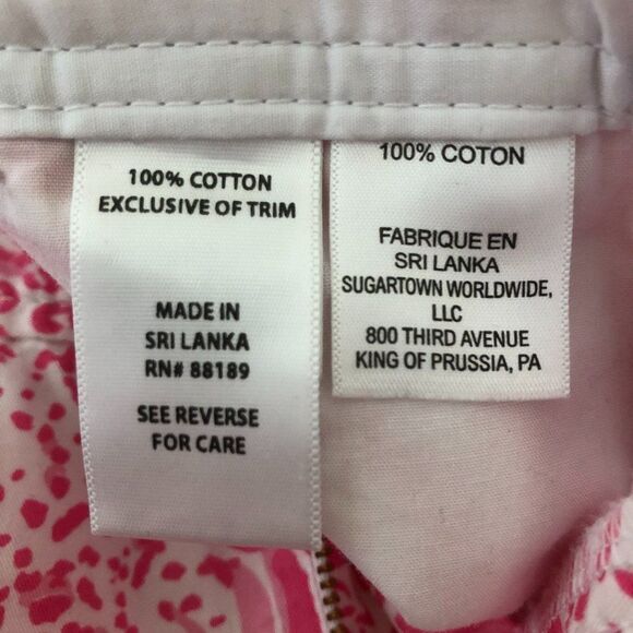 Lilly Pulitzer Get Spotted Callahan Short Pink White Size 2 - Picture 7 of 7
